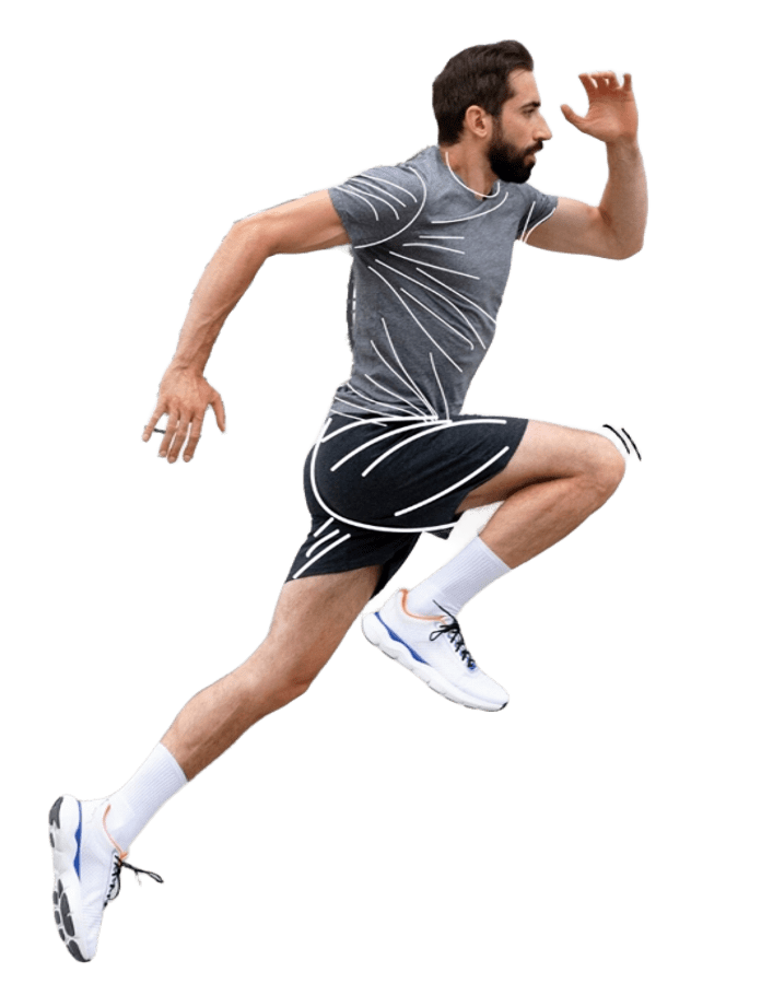 Athlete in motion
